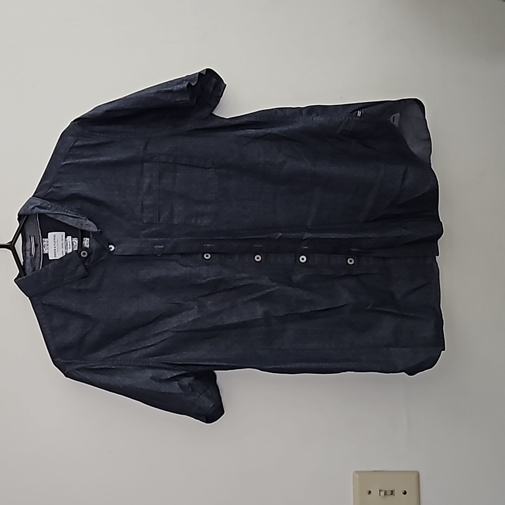 XL‎ Denim & Flower Button Shirt
